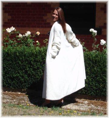 Garments made from Suri fleece are exquisite and show beautiful lustre and drape